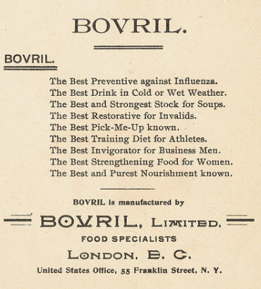 Bovril benefits ad undated