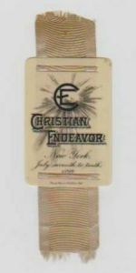 Christian Endeavor Badge 1892 New York