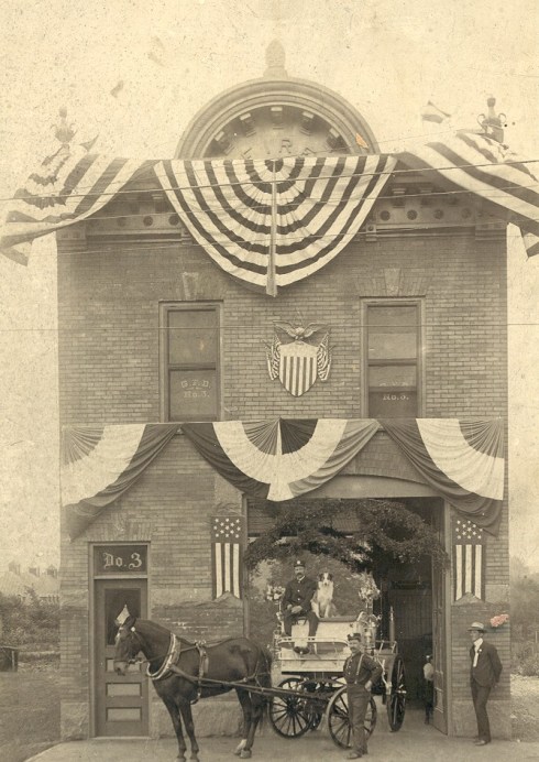 1903 photo of Gloversville Fire Station No. 3