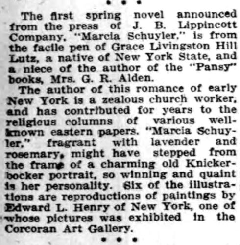 From The Buffalo Courier, March 1, 1908