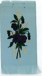 The Pansy Society membership badge. Found at Rollins College Archives