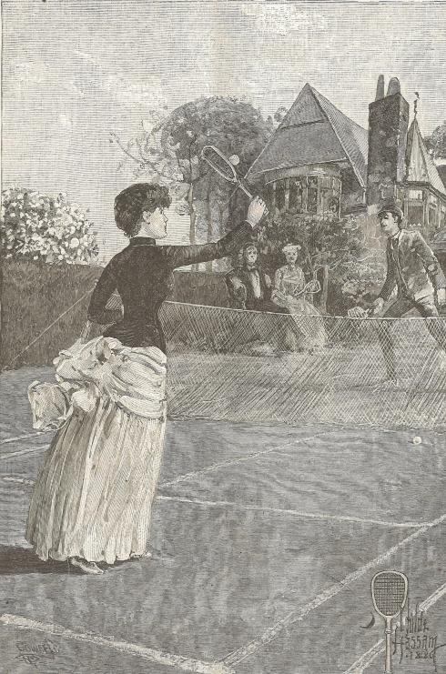 Original illustration by Childe Hassam for the story "Which Way?"