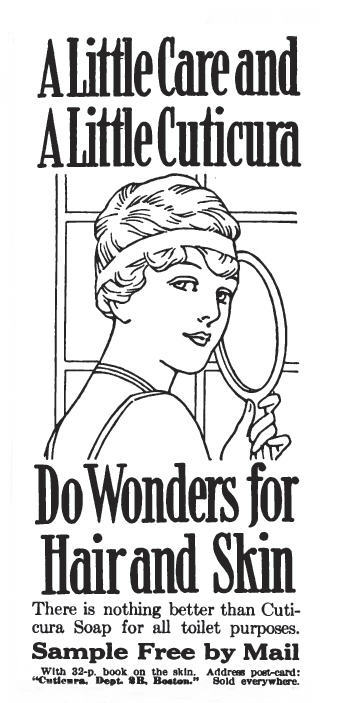 1916 ad for Cuticura Soap