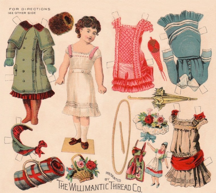 The Willimantic Thread Company published this paper doll