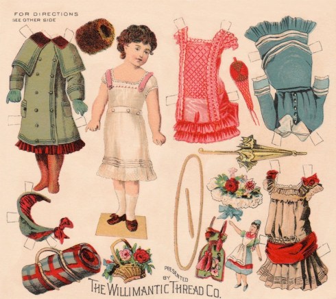 The Willimantic Thread Company published this paper doll