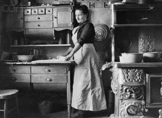 A middle-class kitchen in the early 1900s