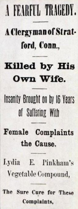 A Lydia Pinkham newspaper ad from the 1920s, cleverly disguised as "real" news.