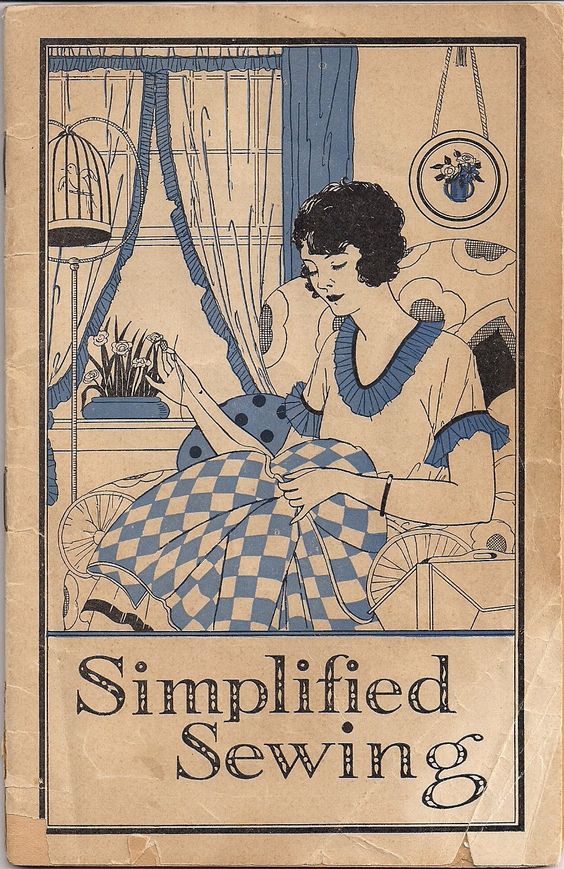 Cover of Lydia Pinkham's pamphlet, "Simplified Sewing."