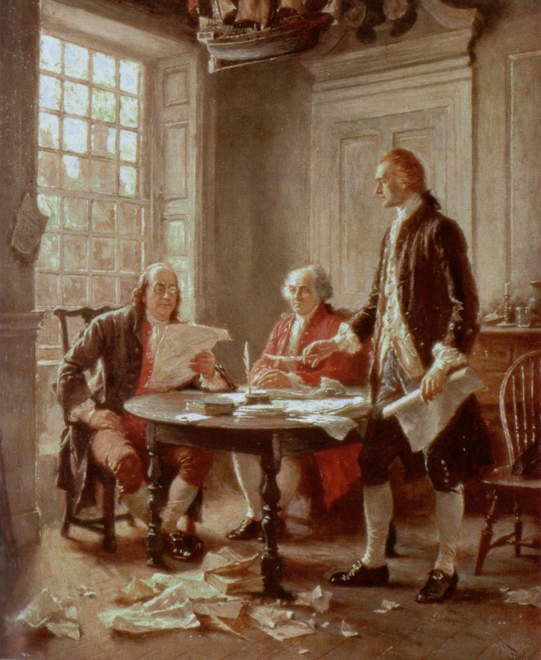 4thof July_Writing the Dec of Indep by Jean Leon Gerome Ferris 1900