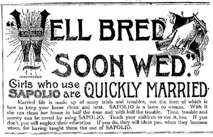 Sapolio from San Antonio Daily Express 1890 02-21