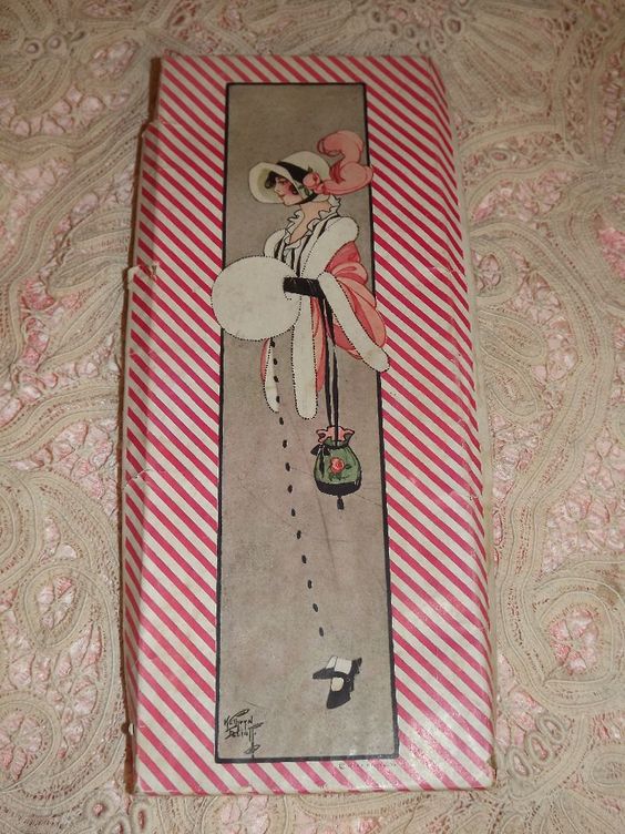 1913 paper glove box; from Pinterest.