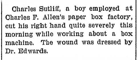 From the Gloversville Daily Leader, May 12, 1898.