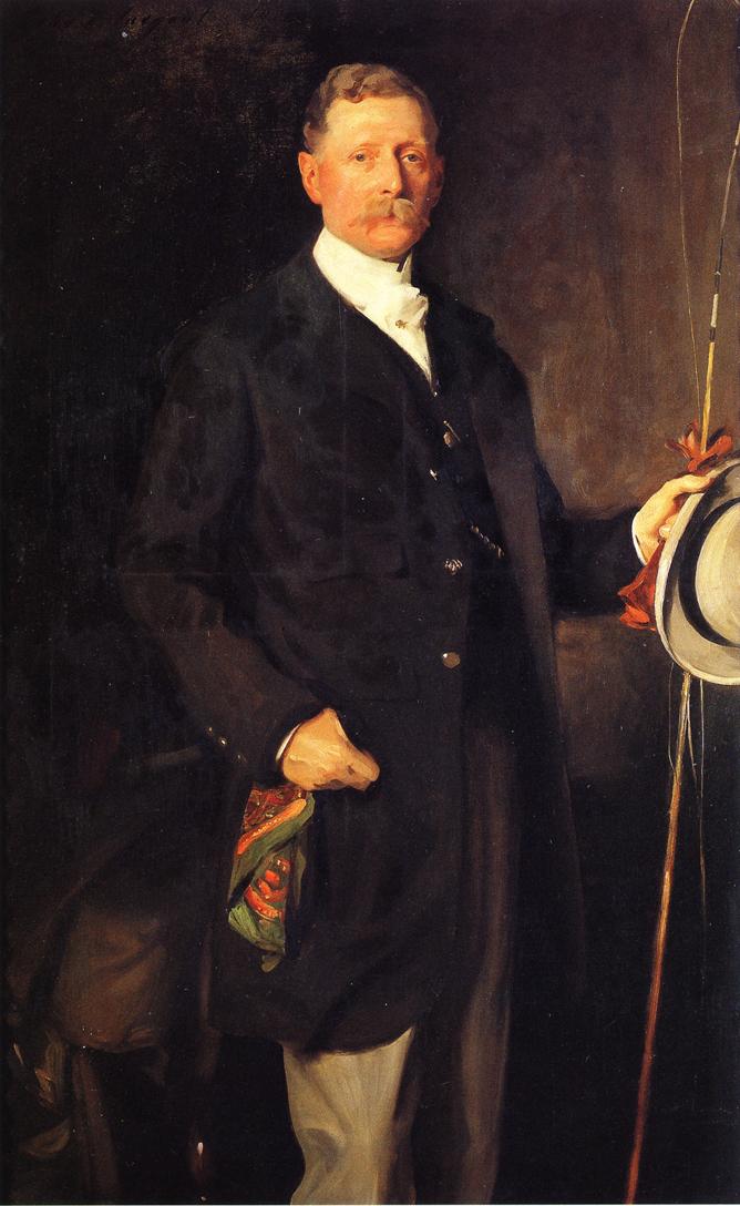 Captain John Spicer, dressed to go fishing, by John Singer Sargent, 1901.