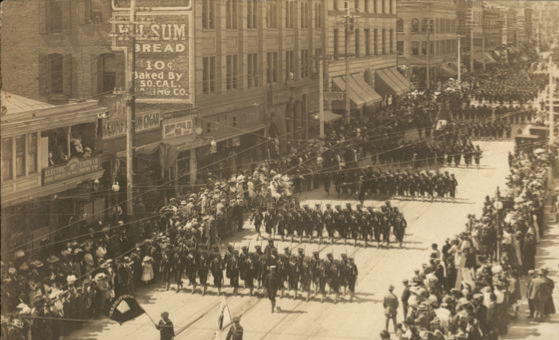 A New York Parade, about 1910.