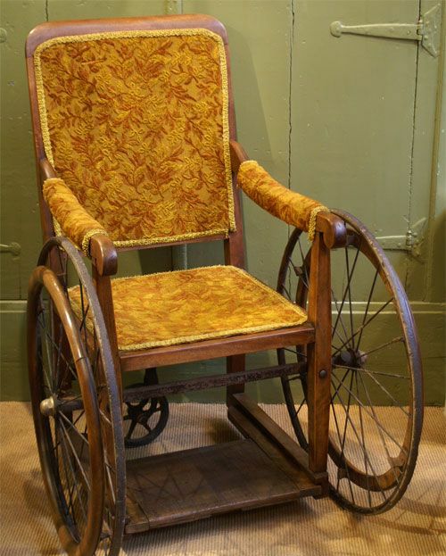 A Victorian-era wheelchair (from Pinterest)