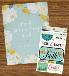 Photo of Journal and sticker pack.