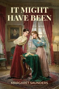 Book cover showing two teen-aged girls in a Victorian-era parlor. Standing back to back, their arms crossed, they glare are each other over their shoulders. Before them, a pair of gloves lies on a small table.